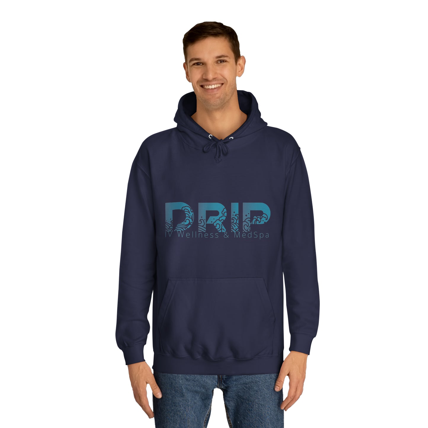 Water Drip Unisex College Hoodie