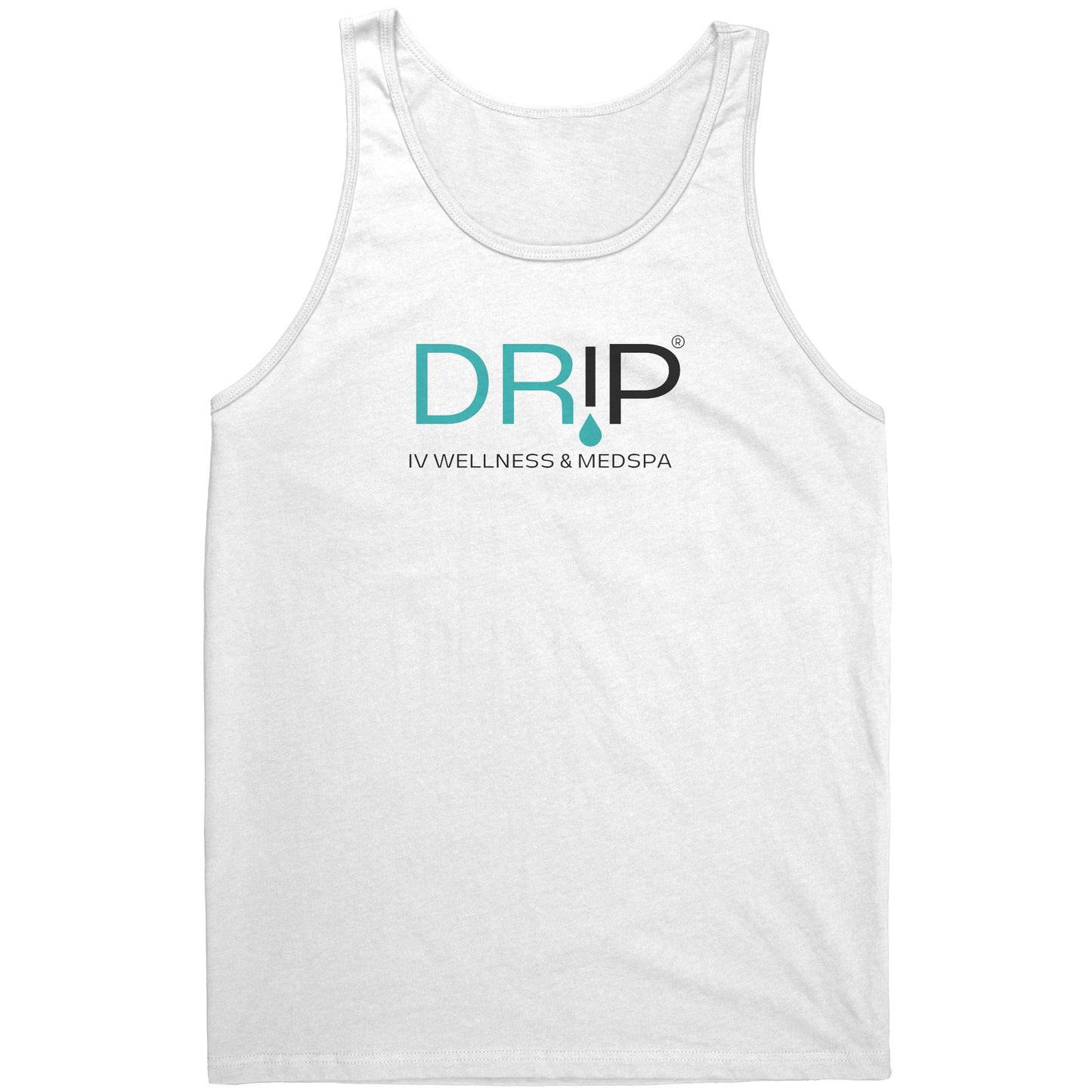 Unisex Drip Tank - White